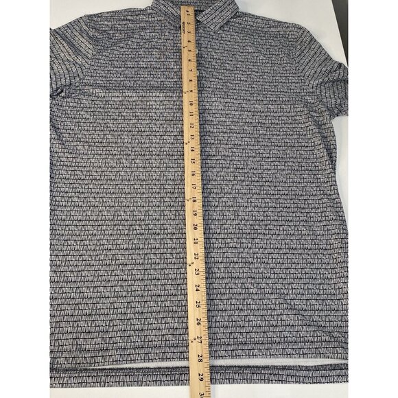 Johnnie O Millard Golf Polo Men’s Medium Heather Black Stretch Performance - Picture 12 of 16